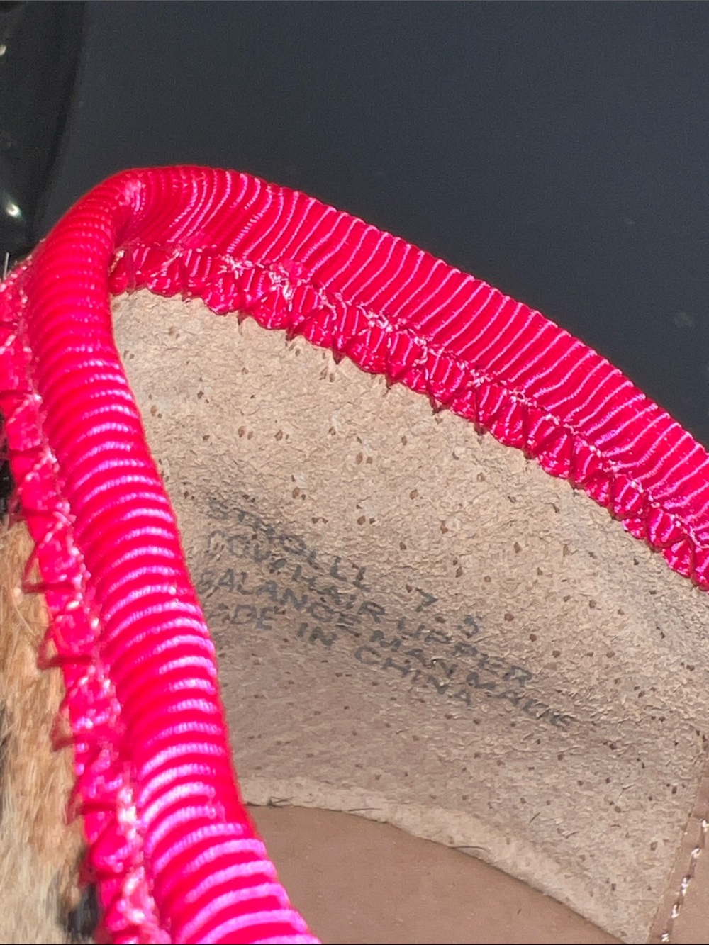 Steve Madden Leopard Ballet Flats with Hot Pink Trim US 7.5 - Picture 7 of 7
